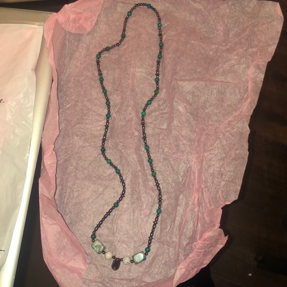 🌷Long Genuine Stone Necklace - Picture 2 of 2